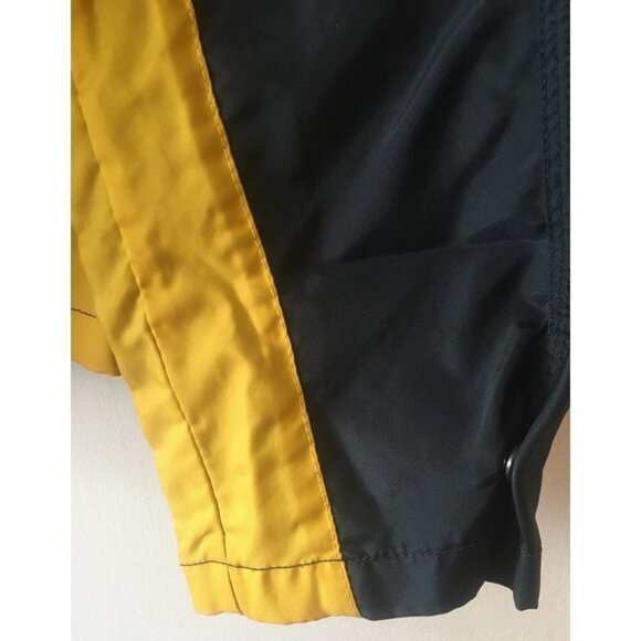 Vtg Hilfiger Tommy Jeans Spell Out Nylon Zipper Jacket Navy Yellow XL - Picture 7 of 12